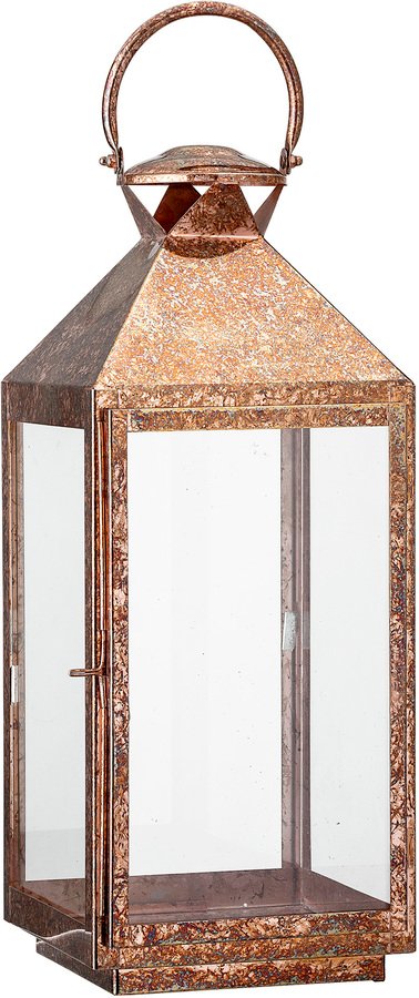 Golden Jun, Lanterne, Jern, Glas by Bloomingville (H: 50 cm. B: 21 cm. L: 21 cm., Kobber)