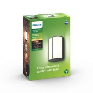 Philips myGarden Stock Væg Lanterne Antrasit 1x6W 230V - 8718696131305
