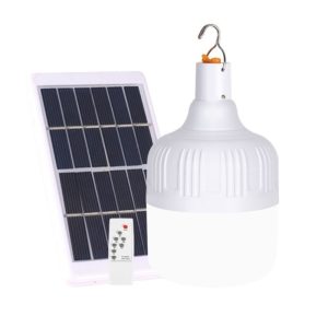 Udendørs LED lampe / Lanterne med Solceller 60W - Hvid