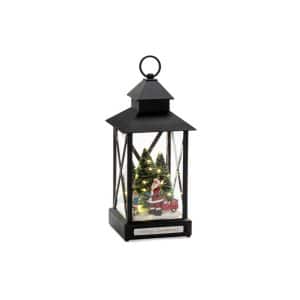 Julemand LED-dekorationslygte, sort, IP44, 32 cm