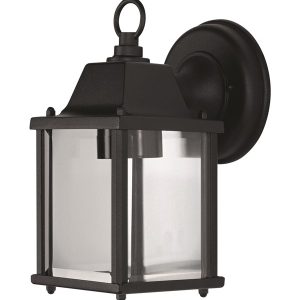 LEDVANCE Endura Classic lantern square udendørs væglampe E27 225 mm, sort