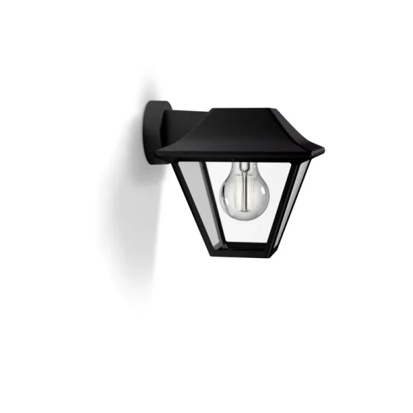 Philips myGarden Alpenglow down Væg Lanterne Sort 1x60W - 8718696158159