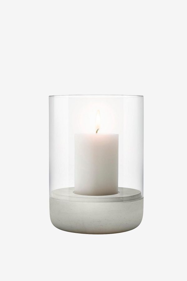 Blomus - Lyslygte Calma Large 22,5 cm - Grå - Lysestager & lanterner - - Homeroom