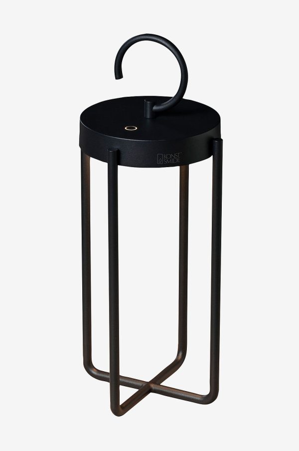 Konstsmide - Lanterne Manorola USB 39 cm - Sort - Genopladelige lamper - - Homeroom