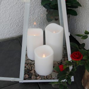 Star Trading - PETE bloklys LED 7,5 cm - Hvid - Lys - - Homeroom