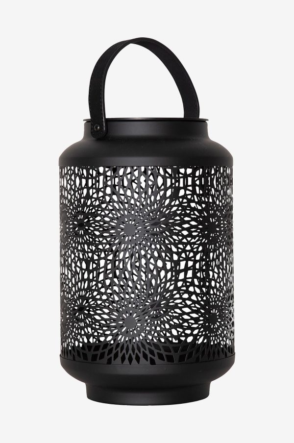 Star Trading - Solcellelanterne Mandala 30cm - Sort - Bordlamper udendørs - - Homeroom