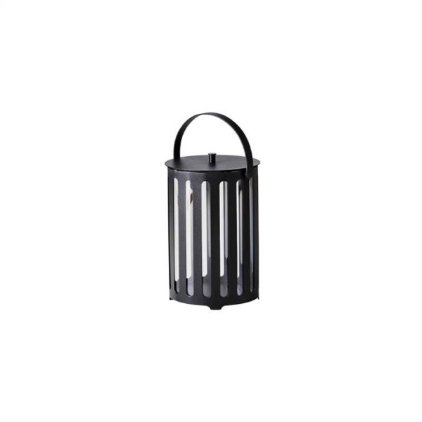 Cane-Line Lighttube lanterne - lille - H: 42 cm - Lava grey