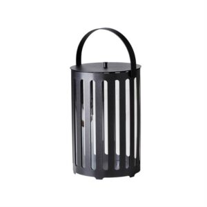 Cane-Line Lighttube lanterne - stor - H: 64 cm - Lava grey