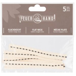 Feuerhand Flat Wick 12 cm for 276, Væge, 5 stk.