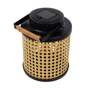 Solcelle lampe med fransk flet, super hyggelig lys om aftenen