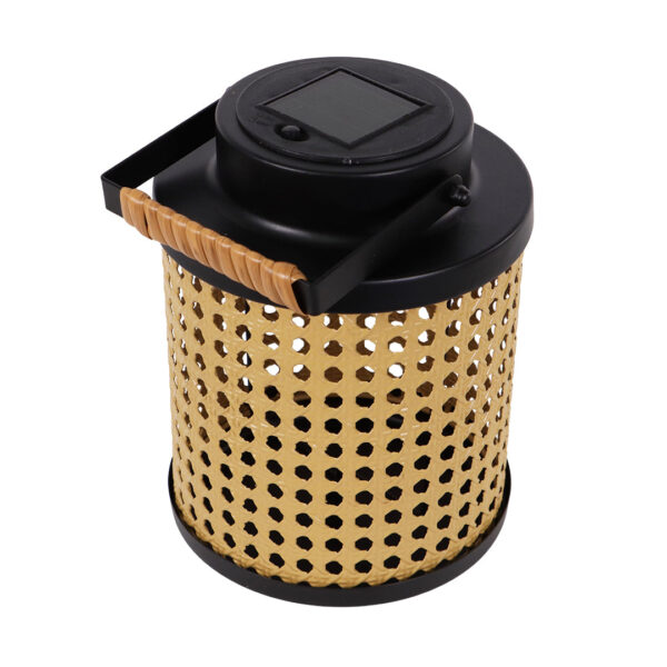 Solcelle lampe med fransk flet, super hyggelig lys om aftenen