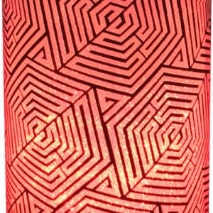 Conzept Glascylinder 8x15 cm med labyrint mønster