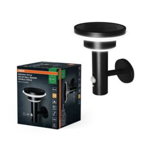 Osram OSRAM ENDURA Style Solar Double Circle Wall 400lm 6W/830 70mm sort
