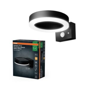 Osram OSRAM ENDURA Style Solar Single Circle Wall 600 6W/830 70mm sort