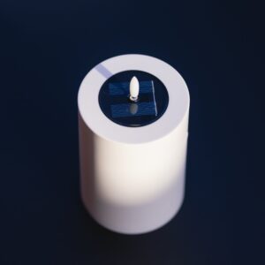 Alba solar Ø 10 X 15 cm. Hvid (Sendes fra 26 maj)
