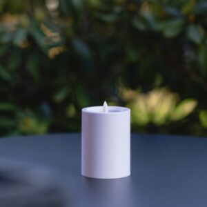 Alba solar Ø 7.5 X 10 cm. Hvid (Sendes fra 26 maj)