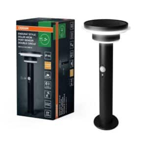 Osram OSRAM ENDURA Style Solar Double Circle Post 600lm 6W/830 400mm Sort