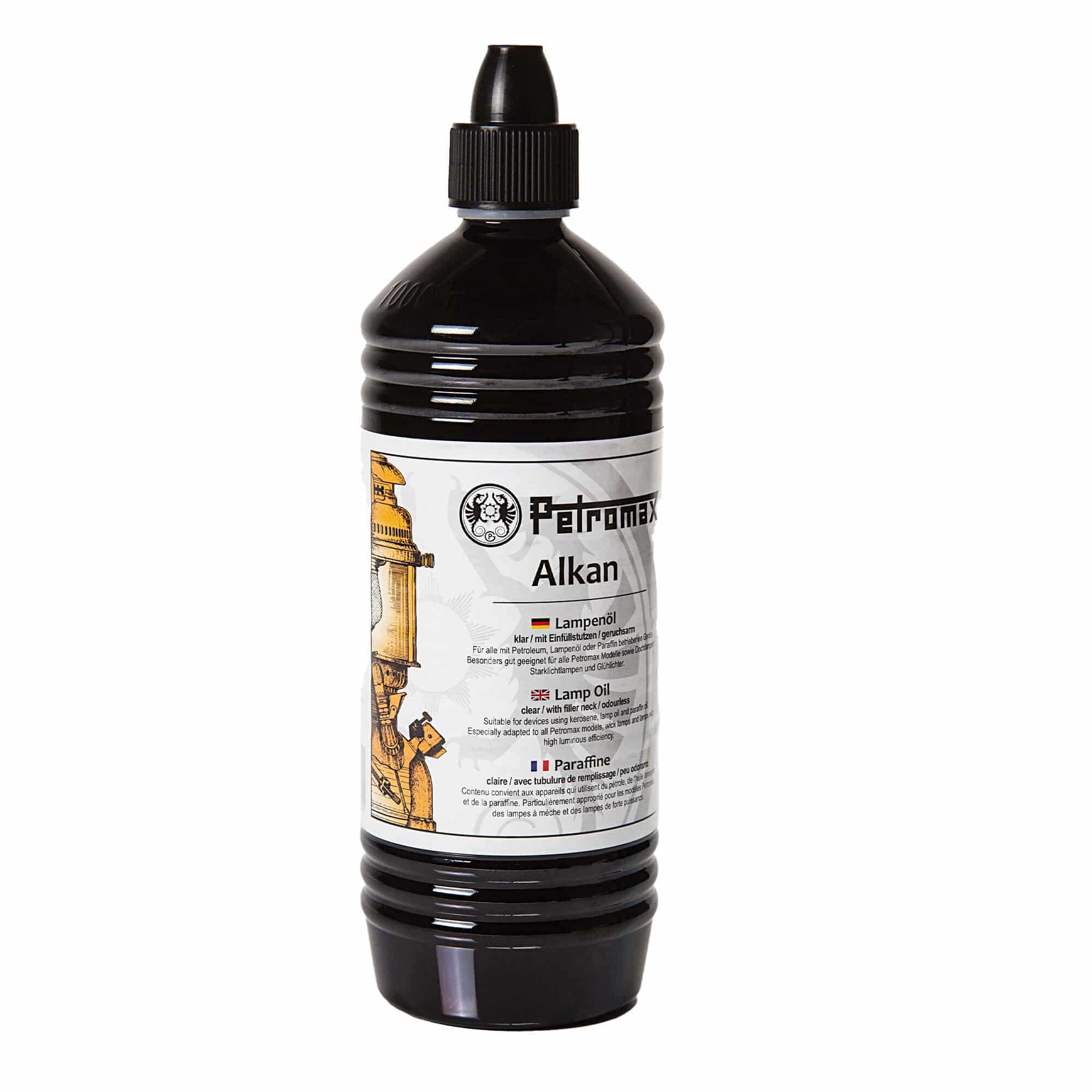 Petromax Alkan lampeolie 1 liter, sort